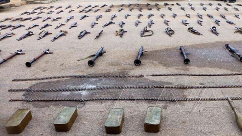 Suriyanın cənubunda terrorçuların silah anbarı aşkar edilib