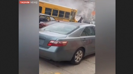 امریکا، جب اسکول بس ہی چرا لی گئی+ ویڈیو