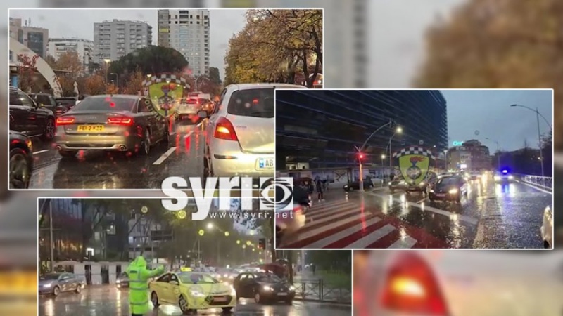 Tirana paralizohet nga trafiku, Policia: Shmangni lëvizjen në këto rrugë
