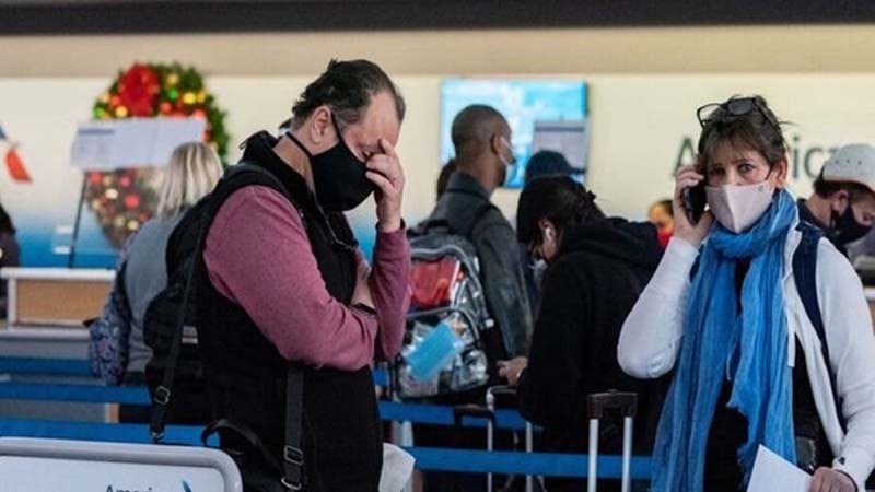 ABŞ-da omicron-un geniş yayılması ilə əlaqədar mindən çox reys ləğv edilib