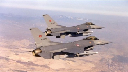 عراقی علاقے پر ترک جنگی طیاروں کی بمباری