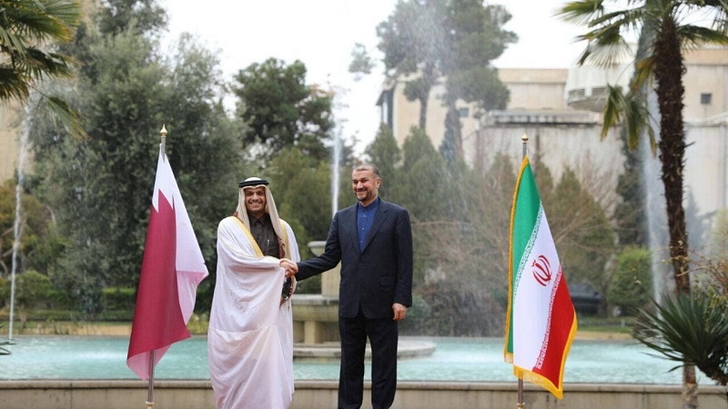 وەزیری دەرەوەی قەتەر چاوی بە ئەمیر عەبدوڵڵاھییان کەوت