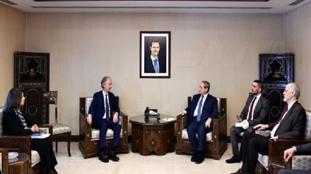 شامی وزیر خارجہ اور یو این کے خصوصی نمائندے کی گفتگو، امریکی موجودگی کی مذمت