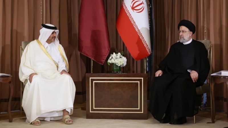 Raisi në takim me kryeministrin e Katarit