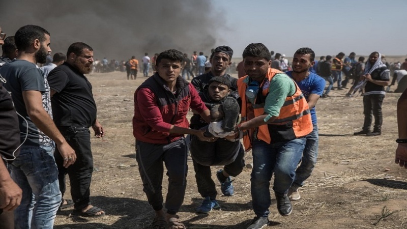 9 palestinezë plagosen në përleshjen me forcat ushtarake të regjimit sionist