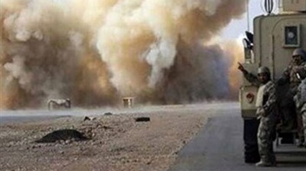 عراق میں امریکی فوج کے کاررواں پر حملہ 