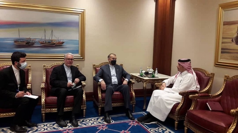 ئەمیرعەبدوڵڵاھییان: دیداری سەرۆک کۆمار لەگەڵ میری قەتەر بەستێن بۆ  تین و گوڕ بەخشین بە پەیوەندییەکانی تاران و قەتەر خۆش دەکات