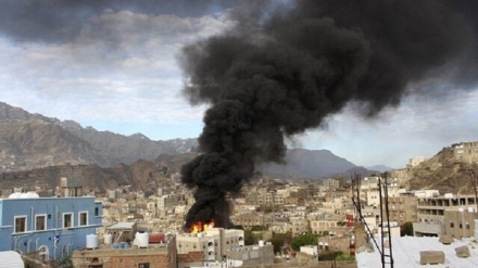 یمن پر جارح سعودی اتحاد کے وحشیانہ حملے، صنعا پر پھر بمباری کی 