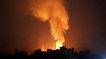 جارح سعودی اتحاد کی ایک بار پھر صنعاء پر بمباری