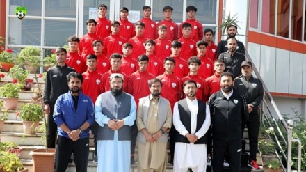سفر نماینده رسمی طالبان به همراه تیم فوتبال نوجوانان افغانستان به تاجیکستان