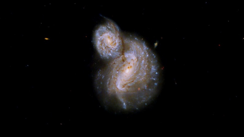 Teleskopa Hubble'ê wêneya coteke komstêrkên balkêş bi reşçalên gelekî mezin kişand