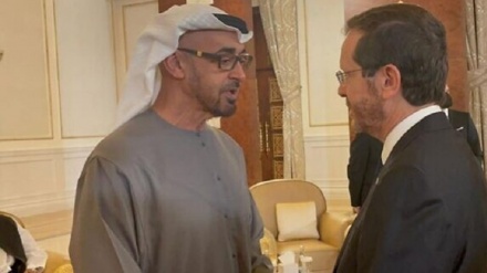 اماراتی صدر سے صیہونی صدر کی ملاقات، تعلقات میں مزید استحکام کی امید ظاہر کی
