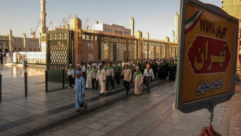 ایرانی حجاج کا پہلا قافلہ مدینہ منورہ پہنچ گیا