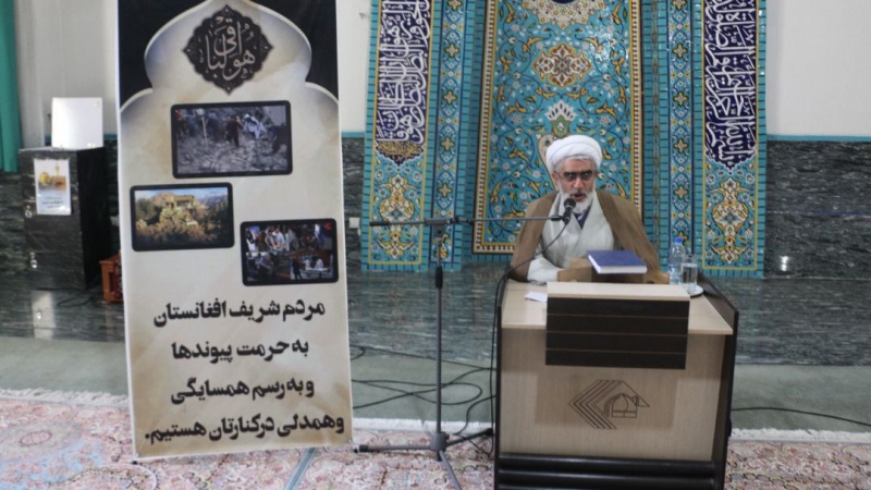 مراسم گرامیداشت از جانباختگان زلزله افغانستان در صدا و سیمای خراسان رضوی 
