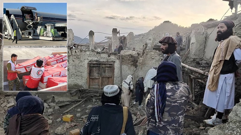 ایران کی طرف سے افغانستان کے زلزلہ متاثرین کیلئے امداد کی پہلی کھیپ روانہ