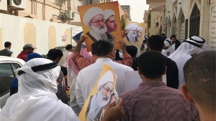 بحرینی سیاسی قیدیوں سے یکجہتی کے لیے مظاہرے 