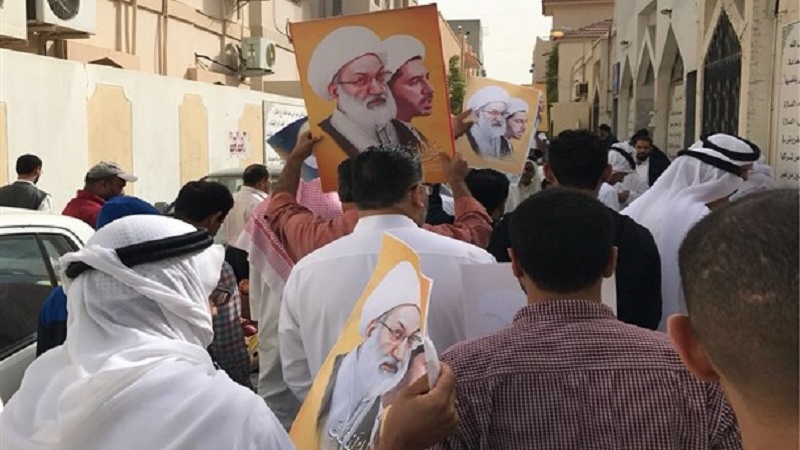 بحرینی سیاسی قیدیوں سے یکجہتی کے لیے مظاہرے 