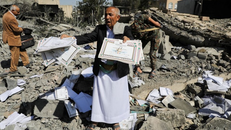 جارح سعودی اتحاد کی طرف سے یمن میں پھر جنگ بندی کی خلاف ورزی