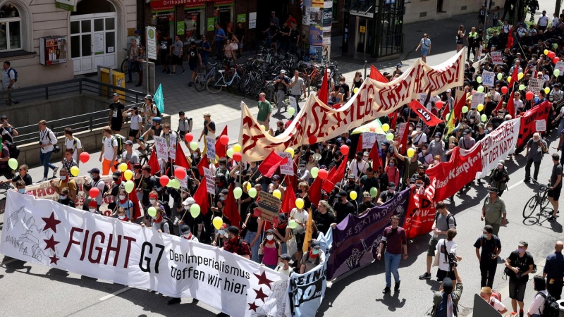 Protesti protiv politike G7 uoči samita u Njemačkoj 
