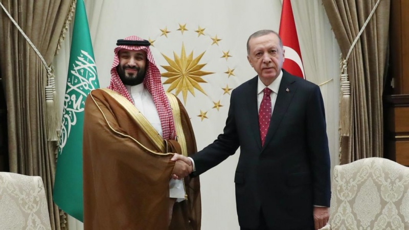 ئەردۆغان و بن سەلمان جەخت لەسەر دەستپێکردنی سەردەمێکی نوێی هاوکاری دەکەنەوە