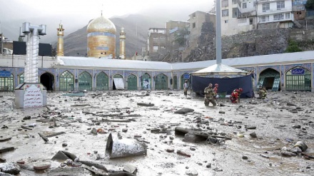تہران، امام زادہ داؤد (ع) کے حرم میں خطرناک سیلاب۔ تصاویر+ویڈیو