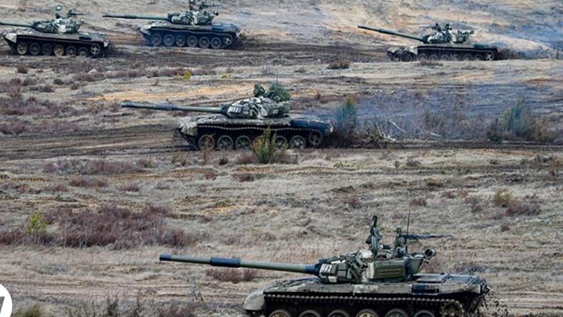 بیلا روس نے یوکرینی سرحد پر بڑی فوجی مشقیں شروع کردیں