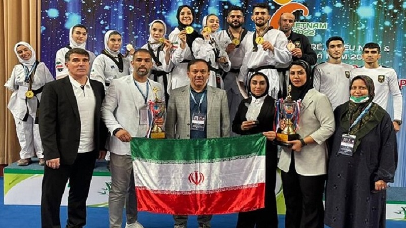 ایشین تائیکوانڈو چیمپئن شپ کے پہلے دن ایران کو ملے 9 تمغے