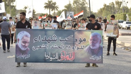 حشدالشعبی کی حمایت میں عراقی عوام کی ریلی 