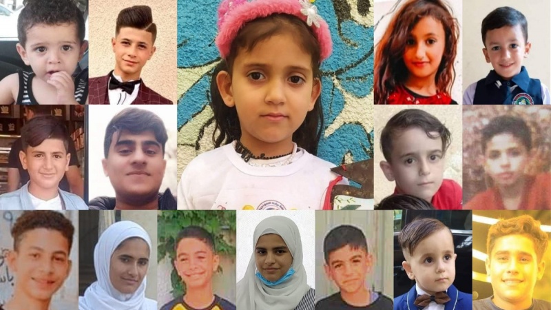 غزہ؛ شہید بچوں کی یاد میں فلسطینی بچوں نے شمعیں روشن کیں۔ ویڈیوز