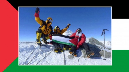 ایورسٹ پر فلسطین کا پرچم لہرایا