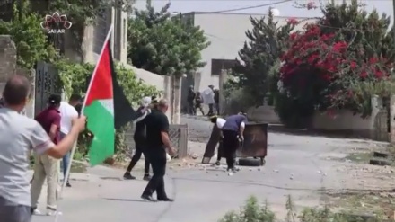 غرب اردن میں صیہونی انتہا پسندوں اور مظلوم فلسطینیوں میں جهڑپ