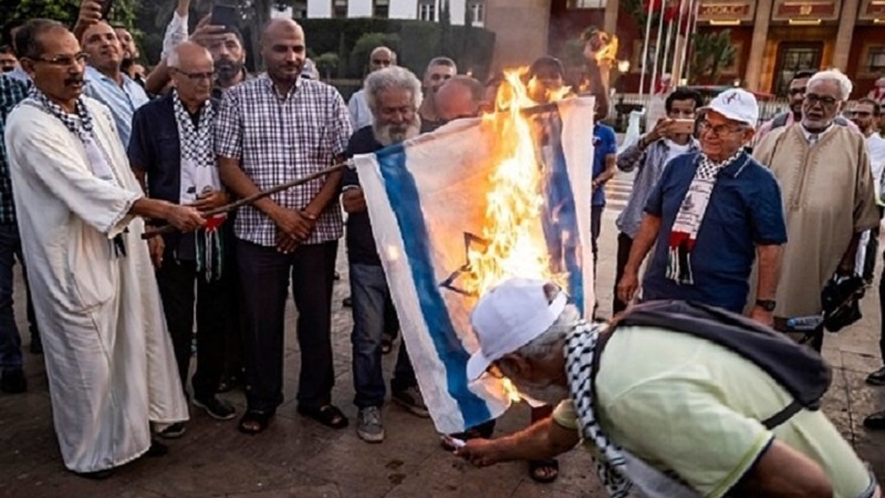 اسرائیل سے بڑھتی نفرت، مراکش کے عوام کا شدید رد عمل+ تصاویر