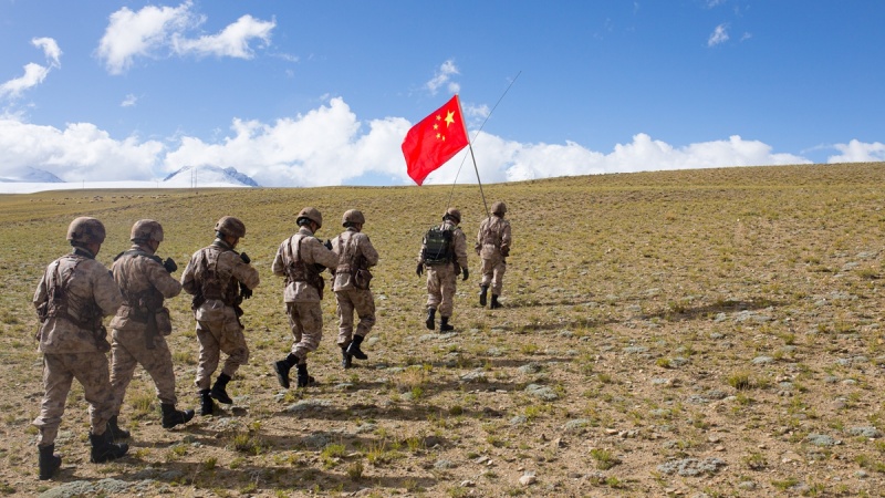 سرحد پر چینی فوجی (فائل فوٹو)