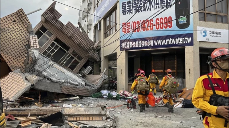 تائیوان میں شدید زلزلے کے جھٹکے (ویڈیو)