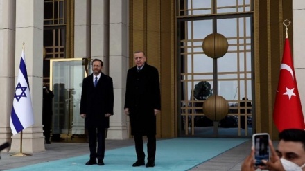 Siyaseta Tirkiyê ya 'Banek û du hewa' derheqê Filistînê