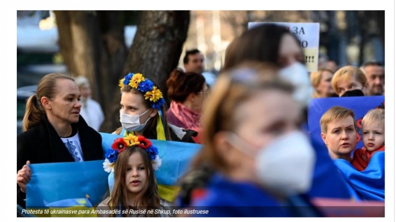 Sulmet me raketa në qytetet ukrainase, protesta para Ambasadës së Rusisë në Shkup