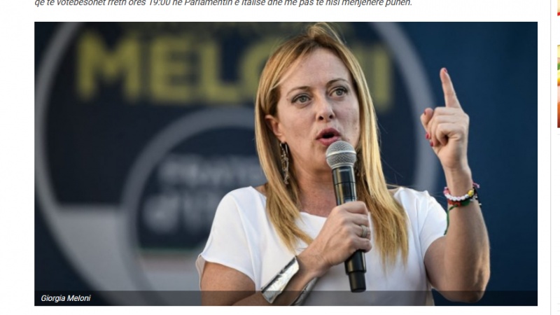 Sot votëbesimi i qeverisë së koalicionit të djathtë në Parlamantin e Italisë