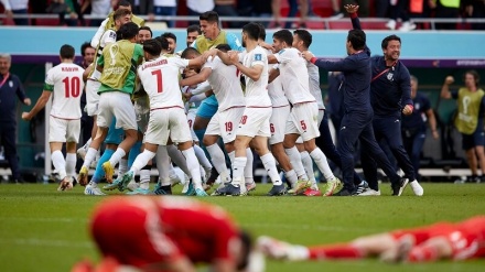 ورلڈ کپ میں ایران کی جیت کا جشن