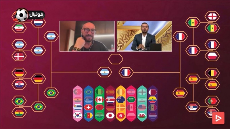 Stêrkê berê yê futbola Îtalîyayê pêşbînî kir; Îran û Holend yê di qonaxa bijartina 8 tîmên serketî da cî bigirin 