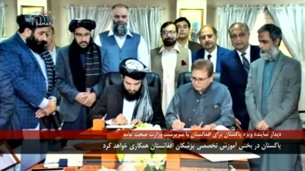 دیدارنماینده ویژه پاکستان باسرپرست وزارت صحت عامه افغانستان