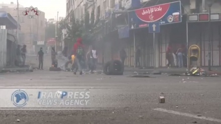 غرب اردن میں صیہونی فوجیوں اور فلسطینی نوجوانوں میں جهڑپ