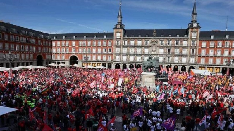 یوکرین جنگ کے باعث کمرشکن مہنگائی سے اسپین میں مظاہرے شروع