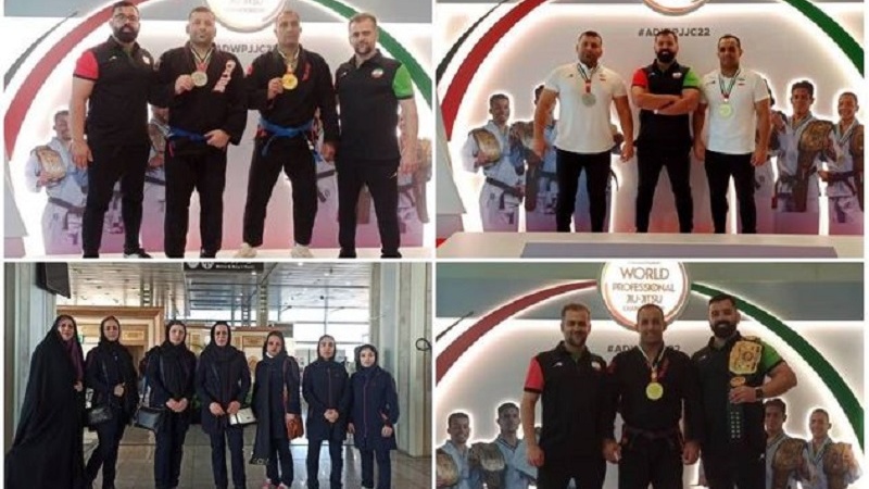 Heft madalên rengîn, encama hewldana nûnerên Jiu-Jitsu ya Îranê li cîhanê