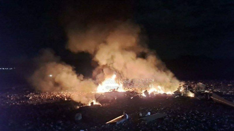 اسرائیل کی ڈیمونا ایٹمی تنصیبات کے قریب  بھیانک آگ، ڈرون طیارہ تباہ 