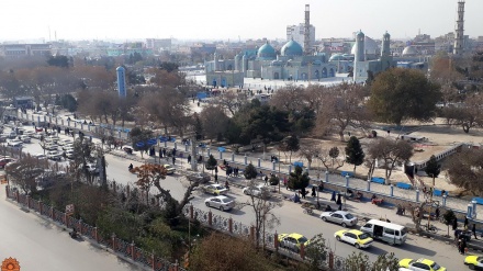  نصب کمره‌های امنیتی در برخی مناطق شهر مزار شریف از سوی  طالبان 