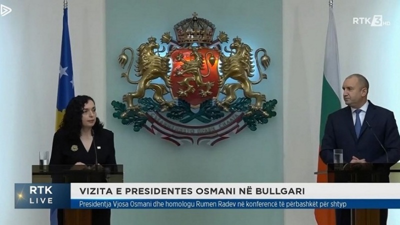  Presidentja Osmani takim kokë më kokë me presidentin bullgar Radev