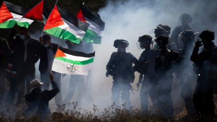 جنوبی جنین میں فلسطینی مقاومت کا صیہونی فوجی چھاؤنی پر حملہ