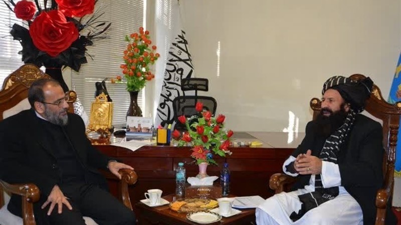 دیدار مقامات سفارت ایران با وزیر مهاجرین حکومت موقت طالبان
