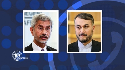 ایرانی و ہندوستانی وزراء خارجہ کا ٹیلی فون پر رابطہ