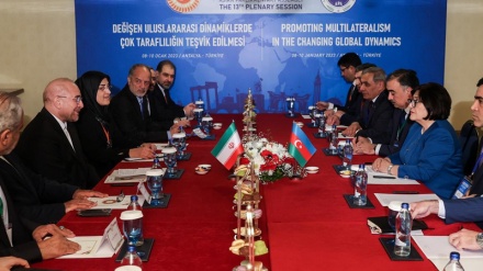 İran parlamentinin sədri azərbaycanlı həmkarı ilə görüşdə rəsmi Tehranın mövqeyini onun diqqətinə çatdırıb